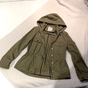 khaki green coat, Zara Trafaluc Outwear, medium